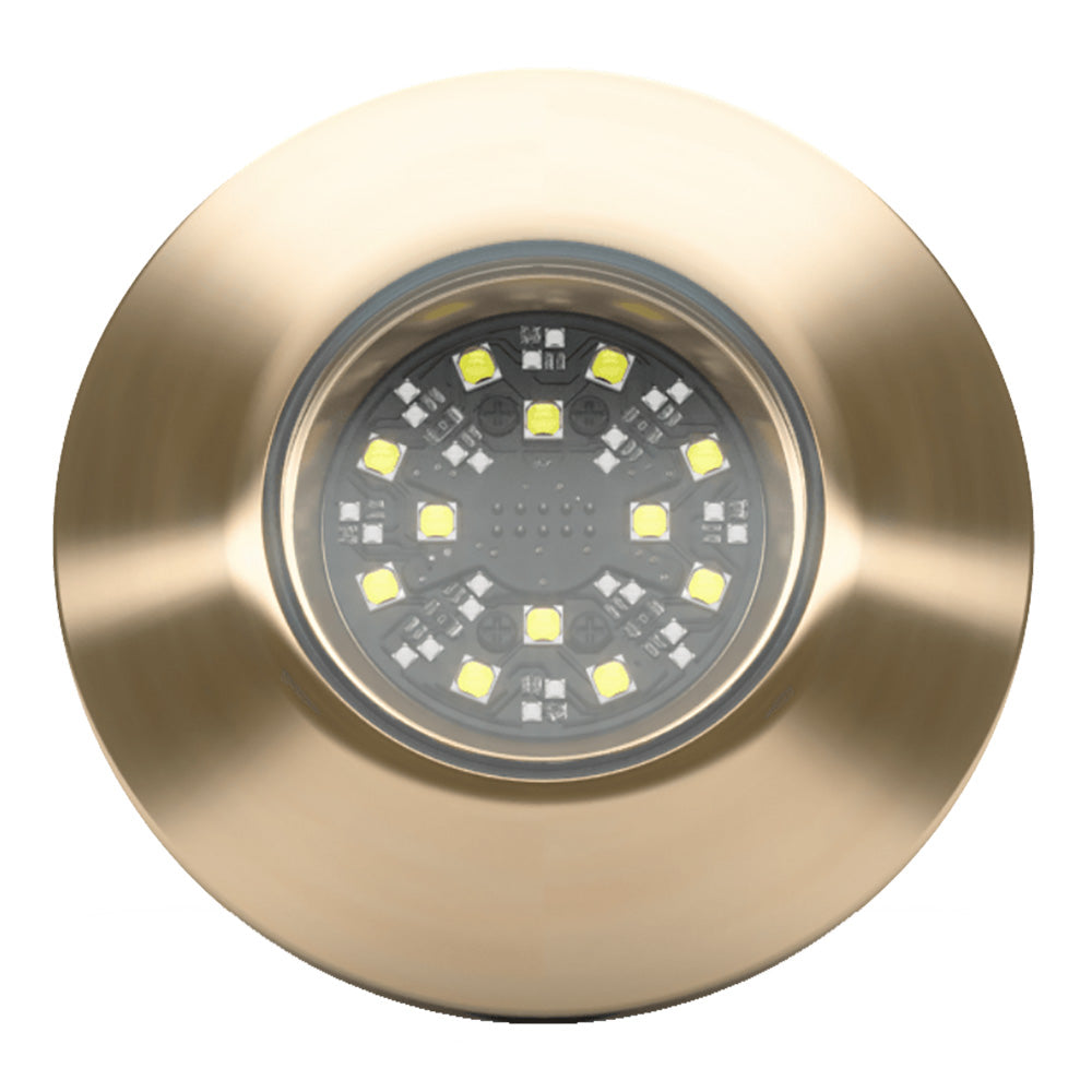 Lumishore THX404 SUPRA 8,150 Lumen Blue/White 110° Thru-Hull Underwater LED Light with External Driver (60-0545, 010-04516-00)
