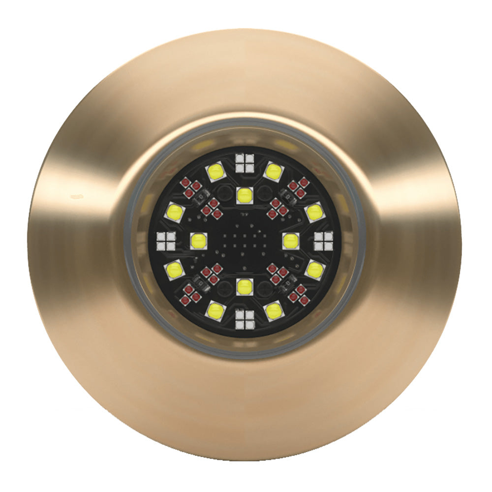 Lumishore TIX404 EOS 7,500 Lumen RGBW 110° Interchangeable Thru-Hull Underwater LED Light (60-0558, 010-04529-00)