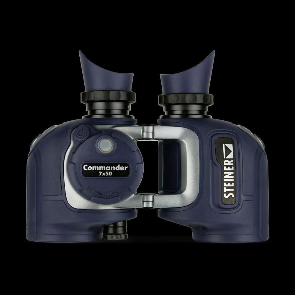 Steiner Commander 7x50 Open-Hinge Marine Binoculars with Illuminated HD compass and Diamond Lens Coating (2346)
