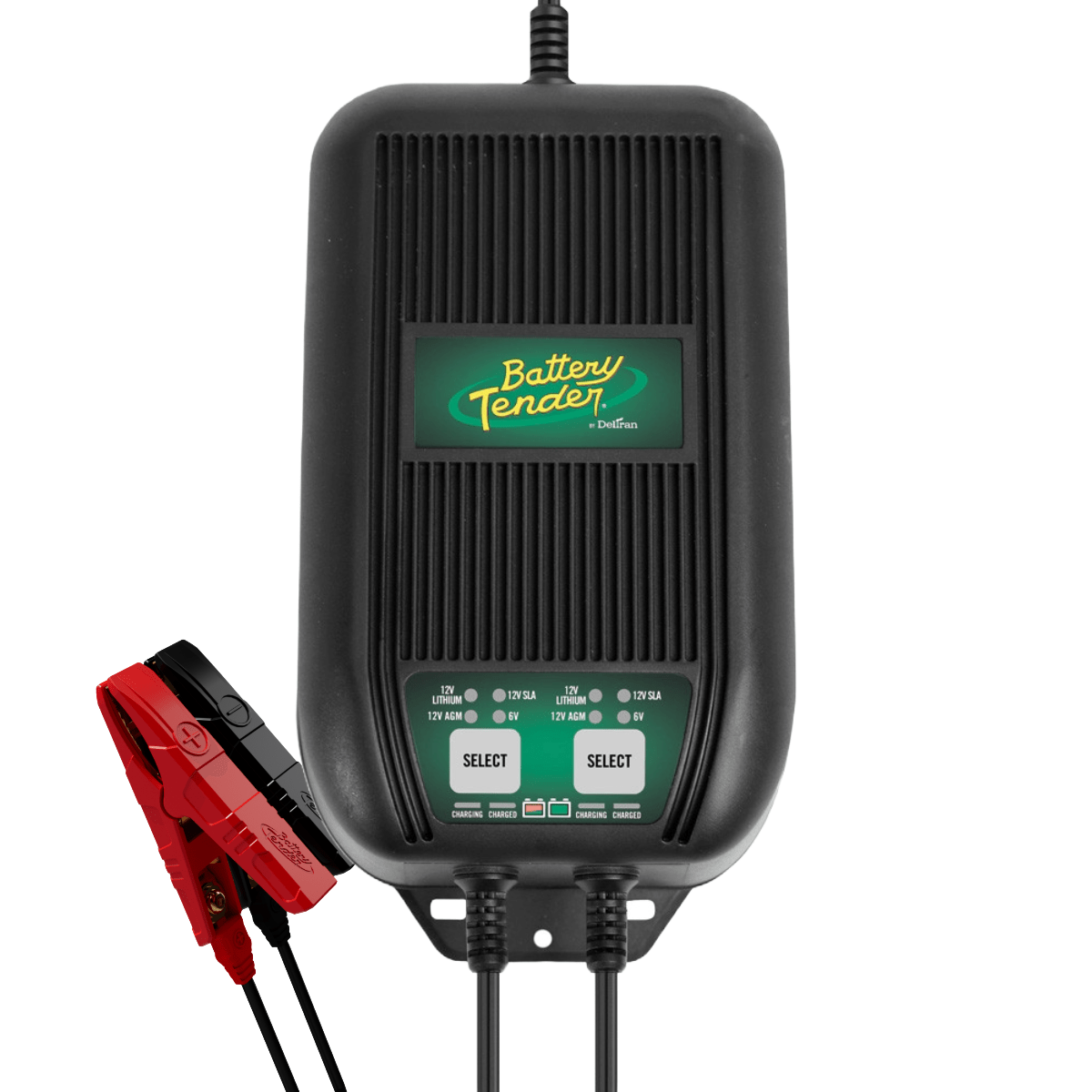 Battery Tender WaveCharge 6 Amp 12V/6V Selectable 2-Bank Marine Battery Charger (022-1002-DL-WH)