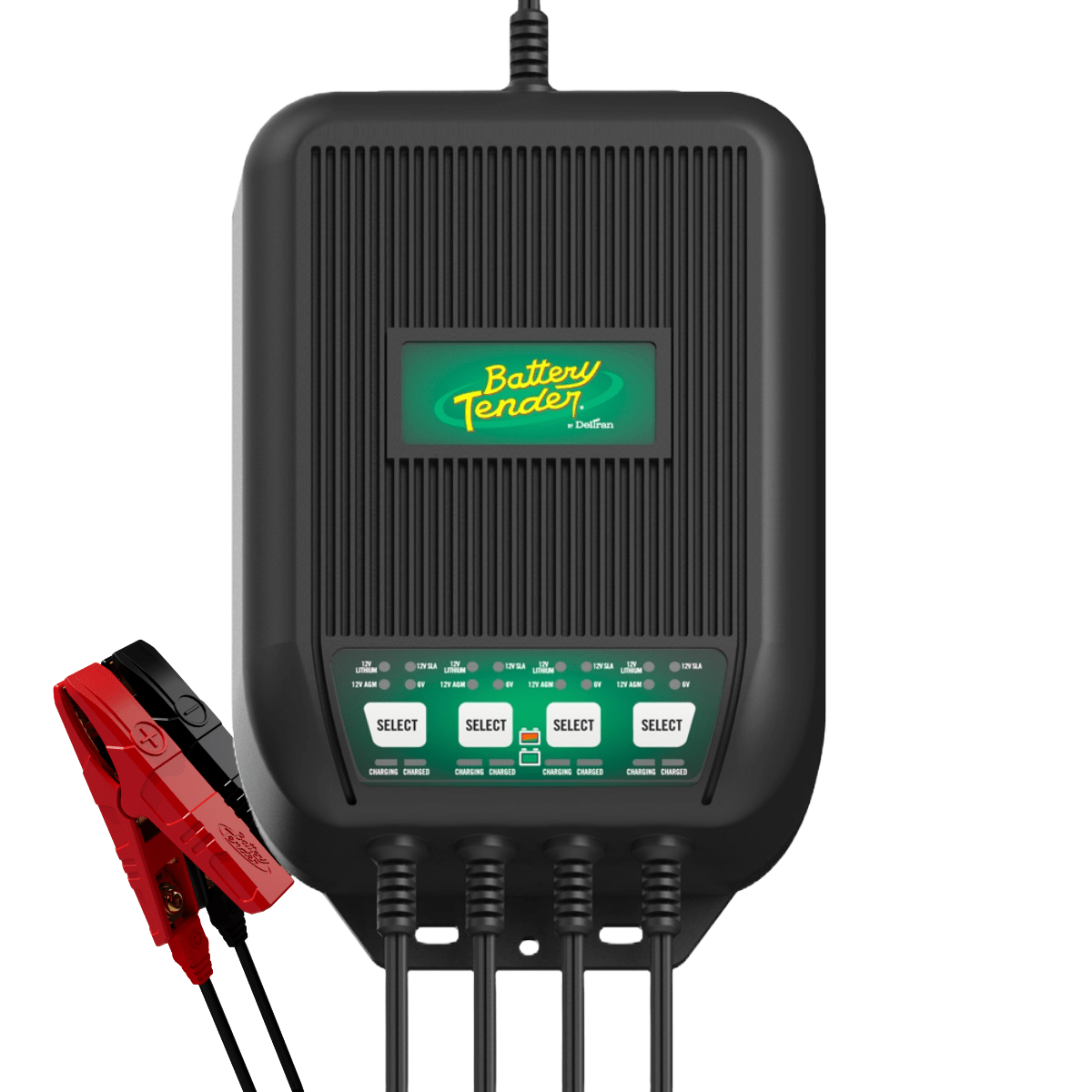 Battery Tender WaveCharge 12  Amp 12V/6V Selectable 4-Bank Marine Battery Charger (022-1004-DL-WH)