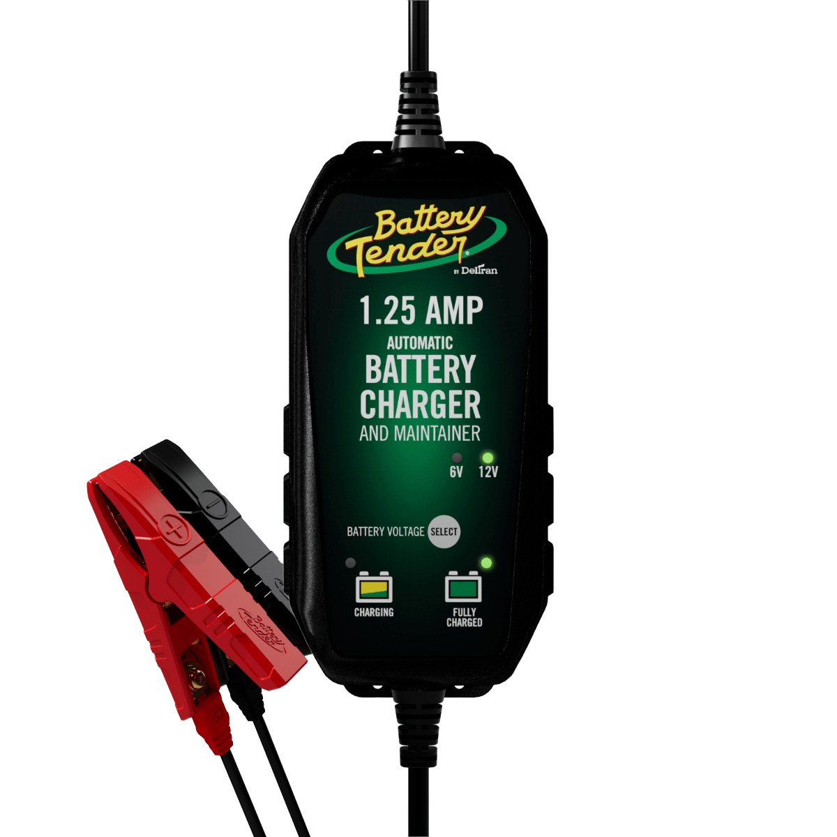 Battery Tender 6V/12V 1.25 Amp Selectable Battery Charger (022-0211-DL-WH)