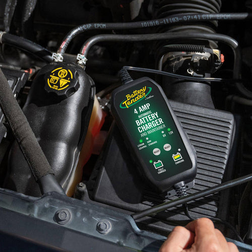 Battery Tender 6V/12V 4 Amp Lead Acid & Lithium Selectable Battery Charger (022-0209-BT-WH)