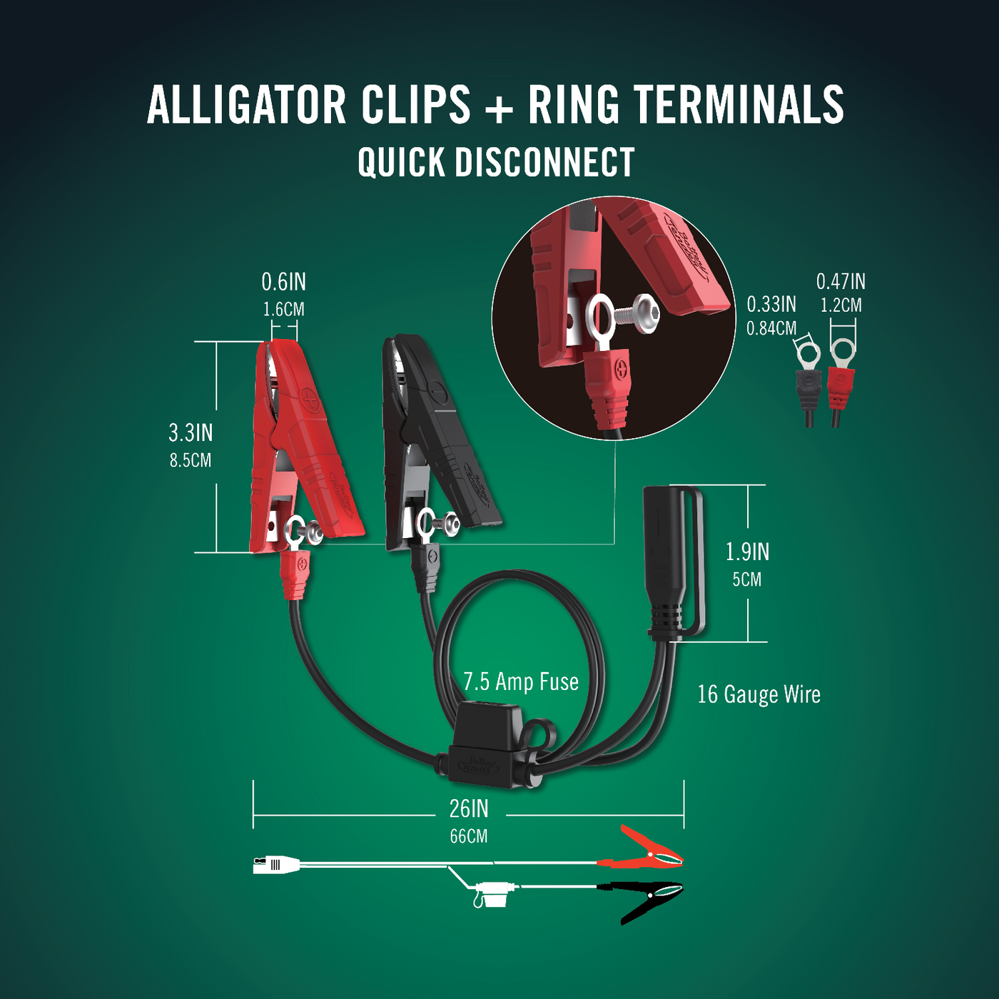 Battery Tender 12V/24V 5/2.5 Amp Weather Resistant Battery Charger (022-0258-DL-WH)