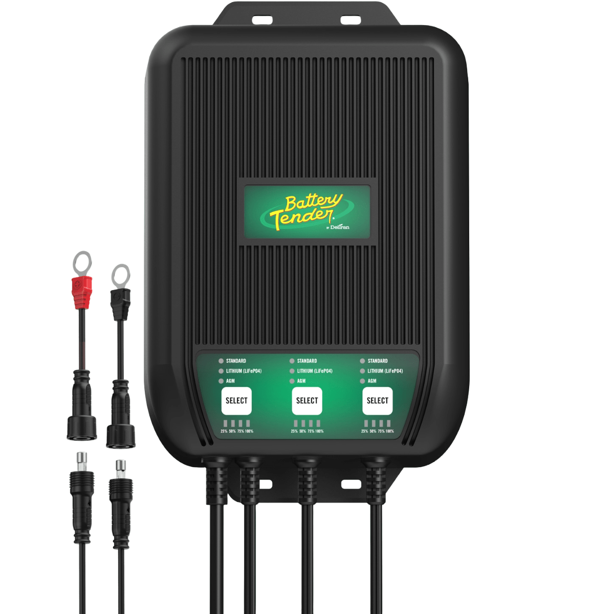 Battery Tender WaveCharge Pro 3-Bank 12V 30 Amp Battery Charger (022-1008-DL-WH)
