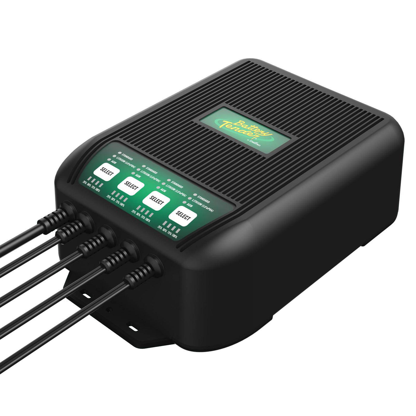 Battery Tender WaveCharge Pro 4-Bank 12V 40  Amp Battery Charger (022-1009-DL-WH)