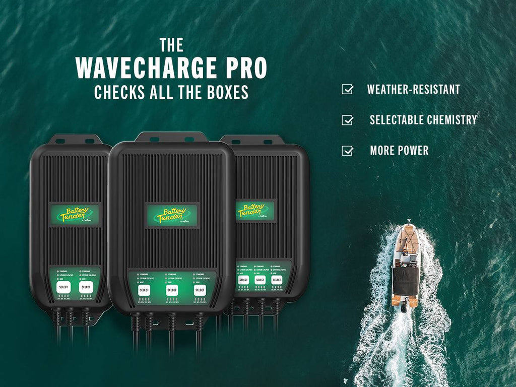 Battery Tender WaveCharge Pro 4-Bank 12V 40  Amp Battery Charger (022-1009-DL-WH)