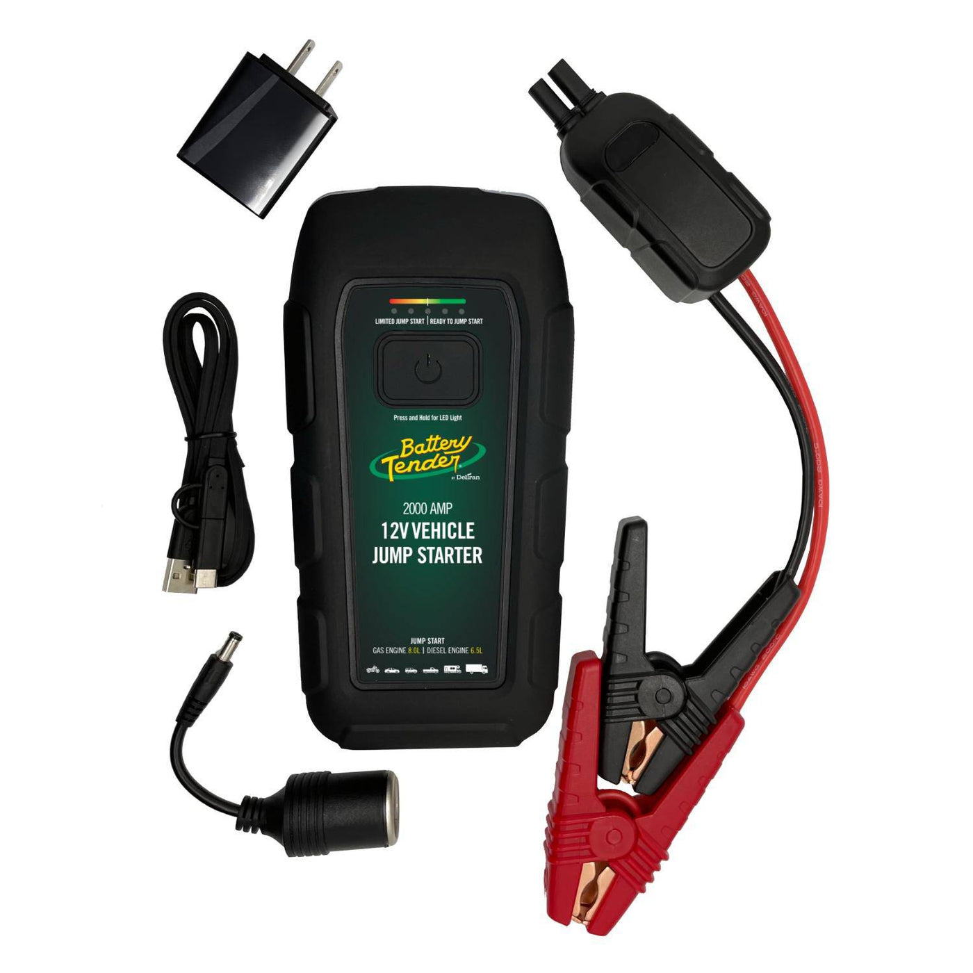 Battery Tender 2000  Amp Jump Starter 16000mAh Power-Bank (030-2030-WH)
