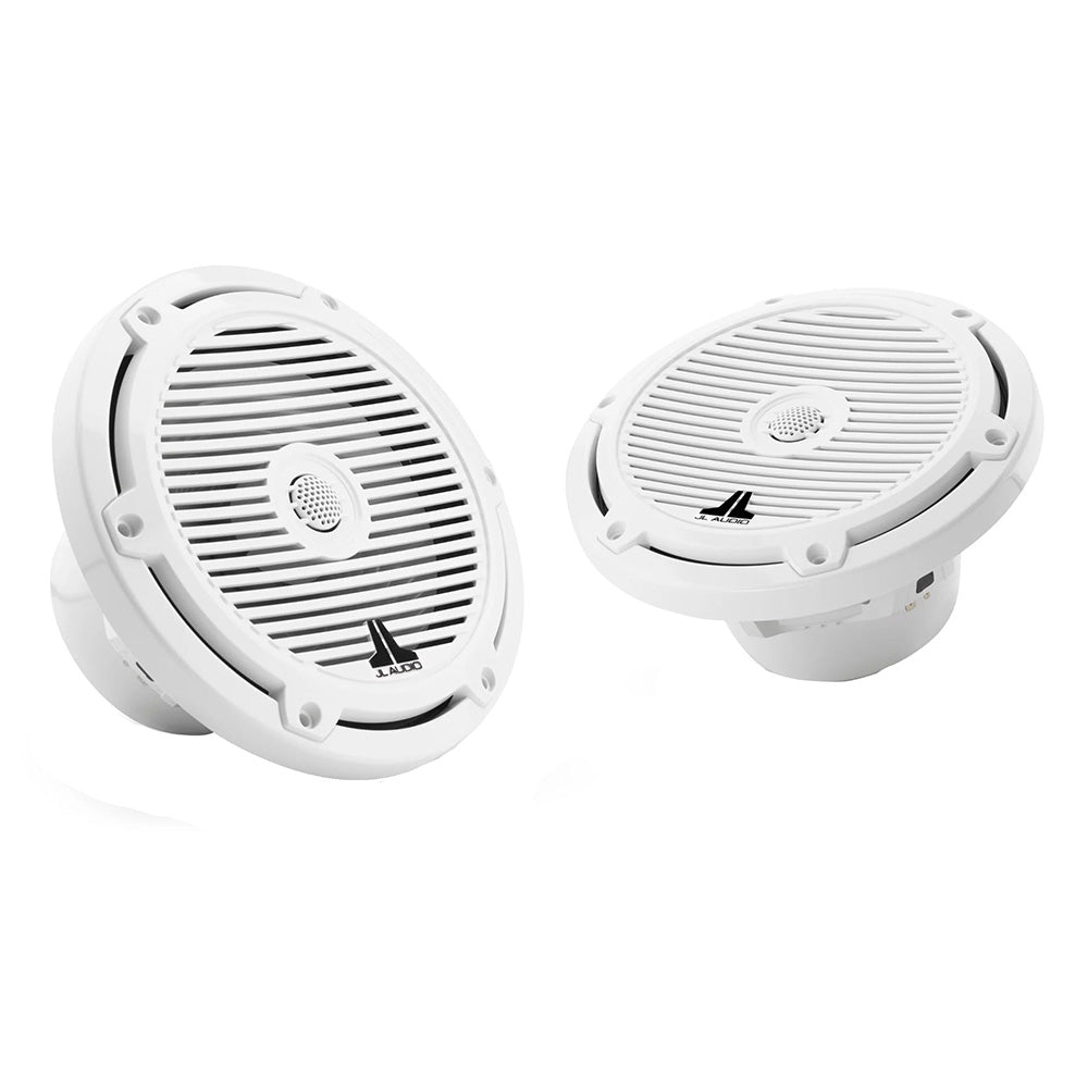 JL Audio M3-770X-C-Gw 7.7" 70W RMS Marine Coaxial Speakers, White Classic Grilles, Pair (010-03065-00)