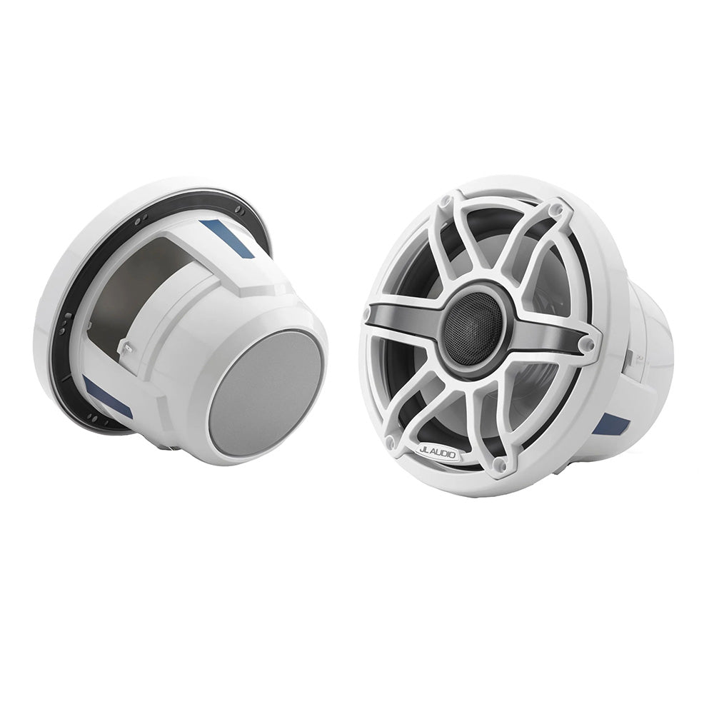 JL Audio M6-880X-S-GwGw 8.8" 125W RMS M6 Marine Coaxial Speakers with White Sport Grilles, Pair (010-03078-00)