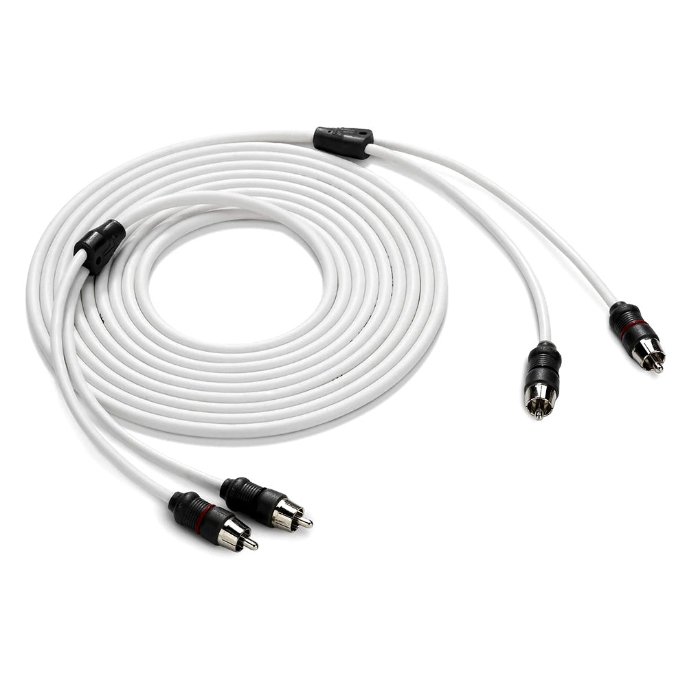 JL Audio XMD-WHTAIC2-12 12 ft 2-Channel Twisted-Pair Marine RCA Audio Interconnect Cable (010-13414-00)