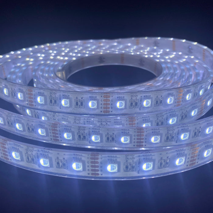 PLASHLIGHTS 12v RGBW Color Changing Waterproof Flexible Light Strip - Ip68 - 16' | FLS-RGBW-68-16FT