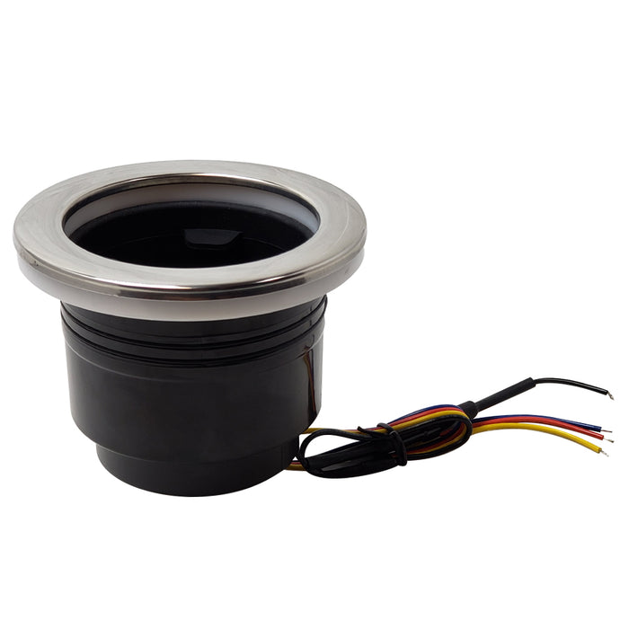 PLASHLIGHTS Stainless Steel Illuminated Cup Holder - RGB | PL-CH-457-RGB-SS