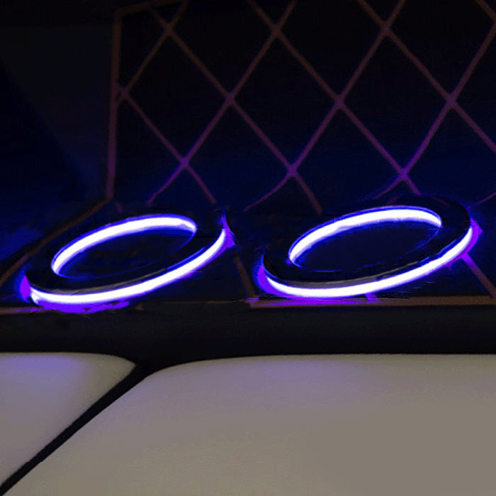 PLASHLIGHTS Stainless Steel Illuminated Cup Holder - RGB | PL-CH-457-RGB-SS