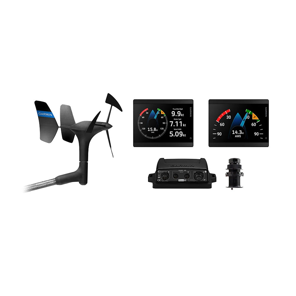 Garmin GMI 40 52mm Wired Sail Pack with 2 GMI 40 Marine Instruments, gWind Wired, and DST820 Transducer (010-03411-20)