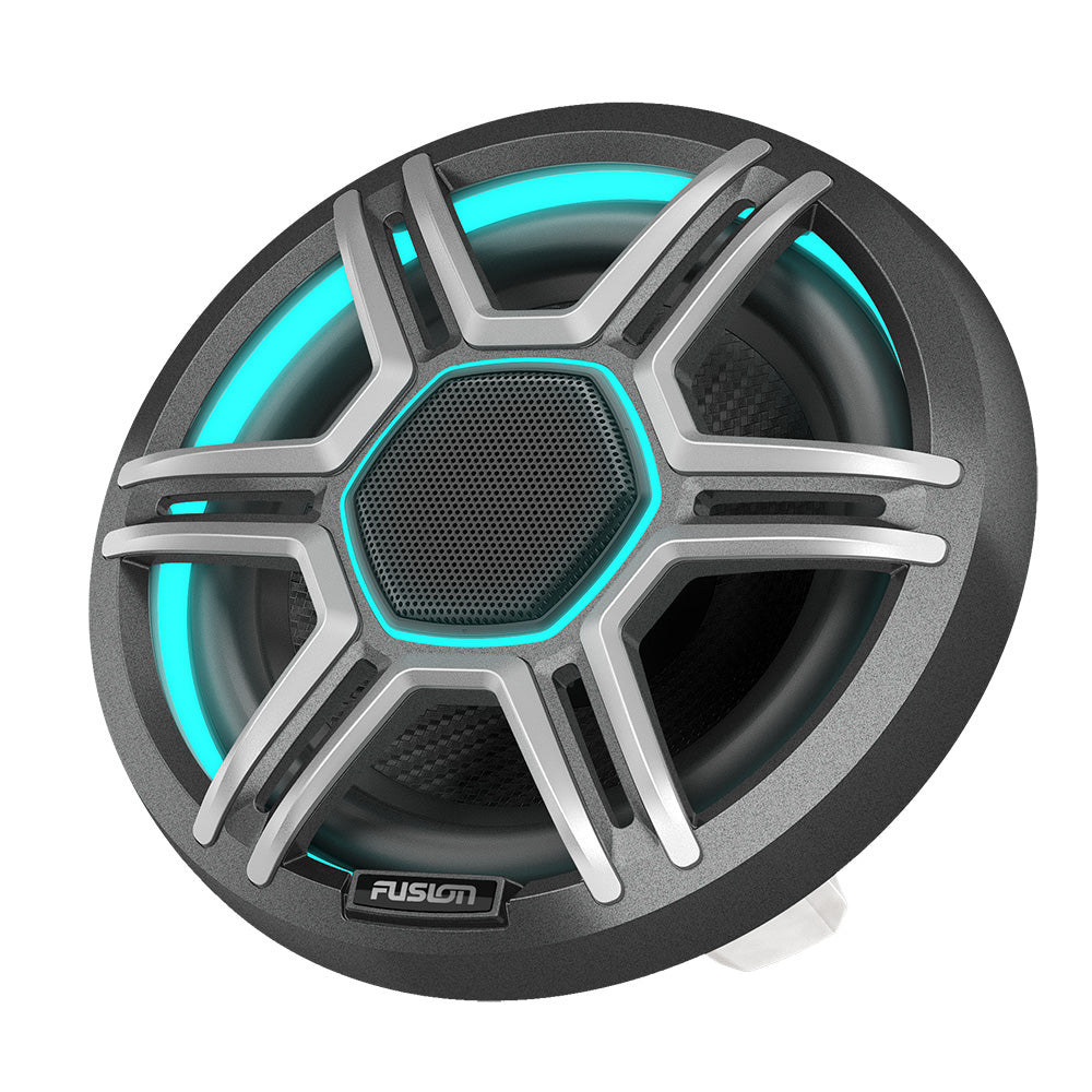 Fusion AP-FL65SPG Apollo 6.5" Marine Speakers with CRGBW LED Lighting, Sports Gray, Pair (010-02918-03)