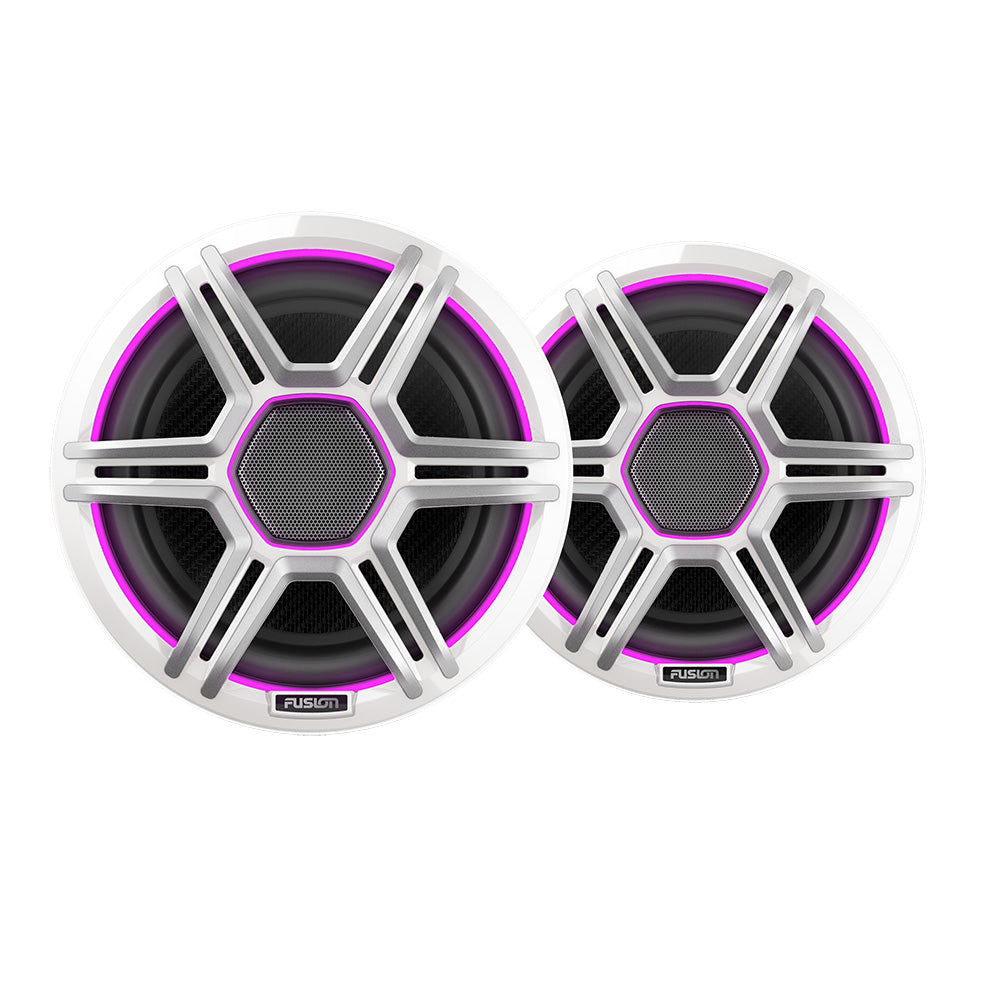 Fusion AP-FL77SPW Apollo 7.7" Marine Speakers with CRGBW LED Lighting, Sports White, Pair (010-02918-11)