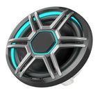 Fusion AP-FL88SPG Apollo 8.8" Marine Speakers with CRGBW LED Lighting, Sports Gray, Pair (010-02918-23)