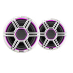 Fusion AP-FL88SPW Apollo 8.8" Marine Speakers with CRGBW LED Lighting, Sports White, Pair (010-02918-21)