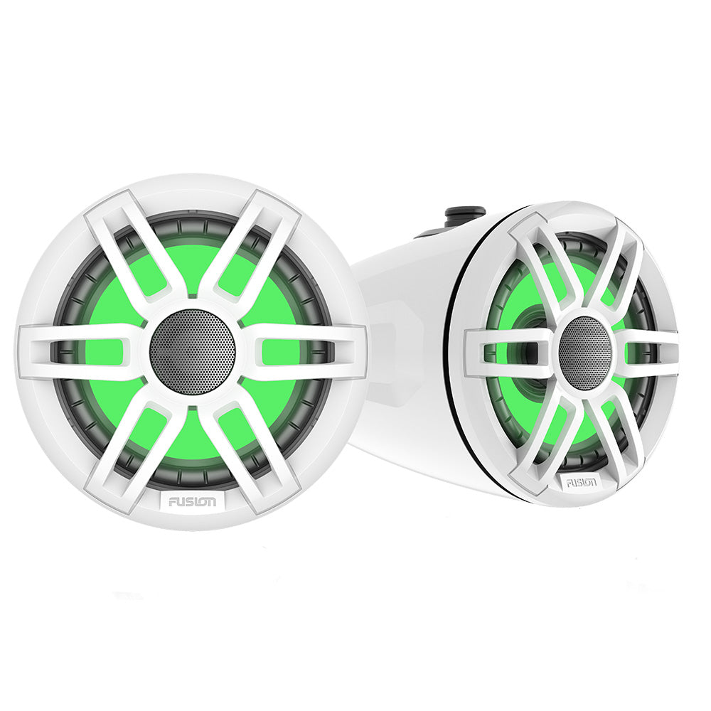Fusion XS-FL6T652SPW XS Series 6.5" 200W Marine Wake Tower Speaker with RGB LED Lighting, Sports White (010-02583-00)
