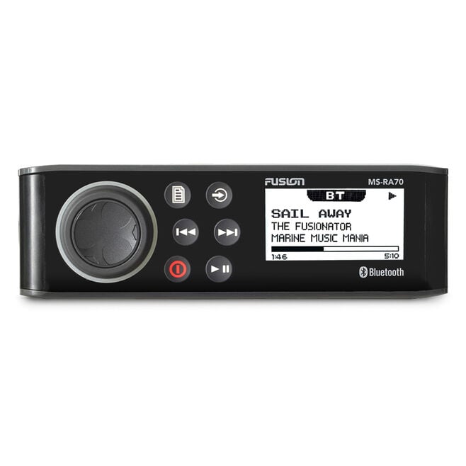 Fusion MS-RA70 Marine Stereo with Bluetooth, AM/FM, 4 x 50W Peak (010-01516-01)