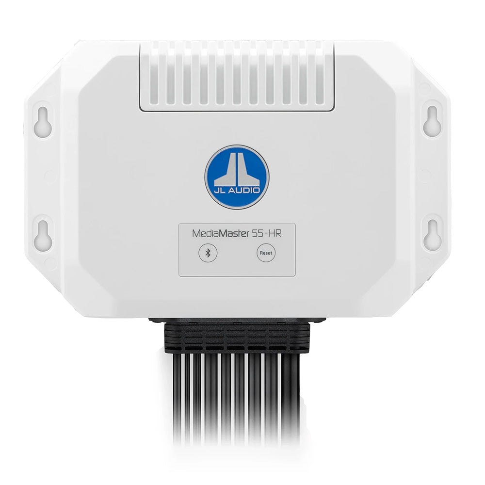 JL Audio MediaMaster MM55-HR IP67 Hideaway Marine Digital Media Receiver with Bluetooth, NMEA 2000 & 3-Zone Audio (010-03372-00)