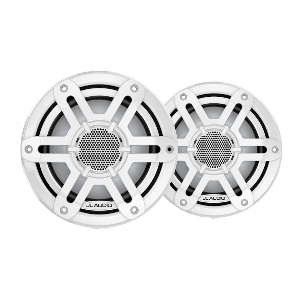 JL Audio M200 6.5" 50W RMS Marine Coaxial Speakers with White Sport Grilles, Pair (010-04753-00)