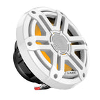 JL Audio M200 7.7" 60W RMS Marine Coaxial Speakers with RGB LED Lighting, White Sport Grilles, Pair (010-04757-00)