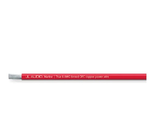 JL Audio XM-RPW6-200 6 AWG ABYC Red Marine Power Wire, 200 ft Spool (010-13460-00)