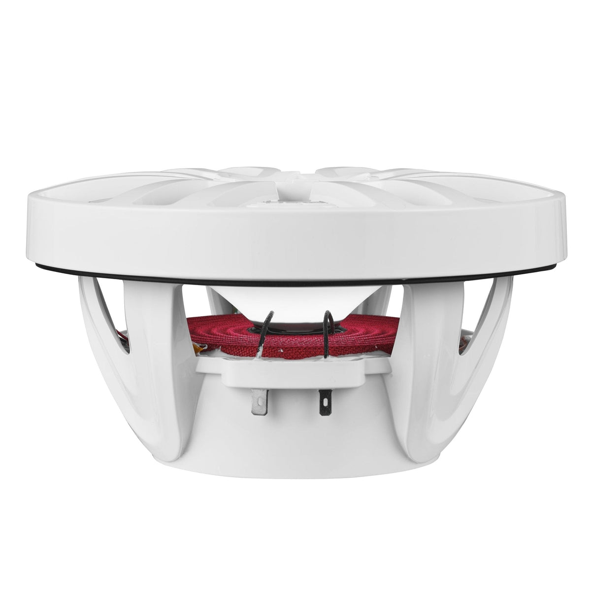 DS18 NXL-8 HYDRO 8" 125W RMS 4-Ohm 2-Way Marine Coaxial Speakers with RGB LED Lighting, White Composite Grilles, Pair