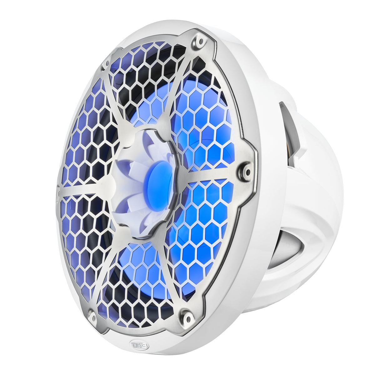DS18 NXL-12SUB/WH HYDRO 12" 350W RMS 4-Ohm Marine Subwoofer with RGB LED Lighting, White