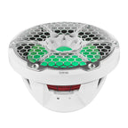 DS18 NXL-12SUB/WH HYDRO 12" 350W RMS 4-Ohm Marine Subwoofer with RGB LED Lighting, White