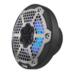 DS18 NXL-6M/BK HYDRO 6.5" 100W RMS 4-Ohm 2-Way Marine Coaxial Speakers with RGB LED Lighting, Black Metal-Mesh Grilles, Pair
