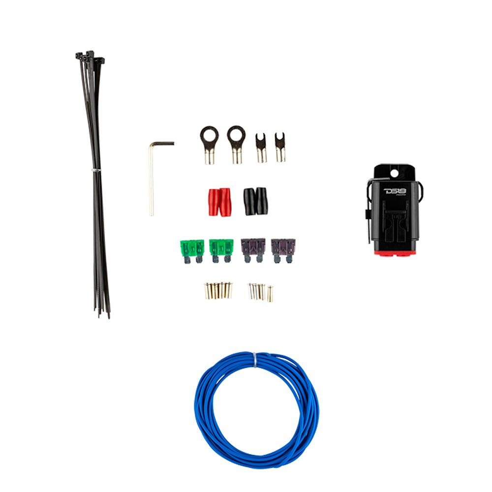 DS18 MOFCKIT8 HYDRO 8 AWG Marine-Grade Tinned OFC Amplifier Wiring Kit, White