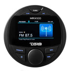 DS18 MRX100 HYDRO Round Marine & Powersports Digital Media Receiver with Bluetooth, 3" color TFT, 2-Zone Audio, 4 x 50W Max