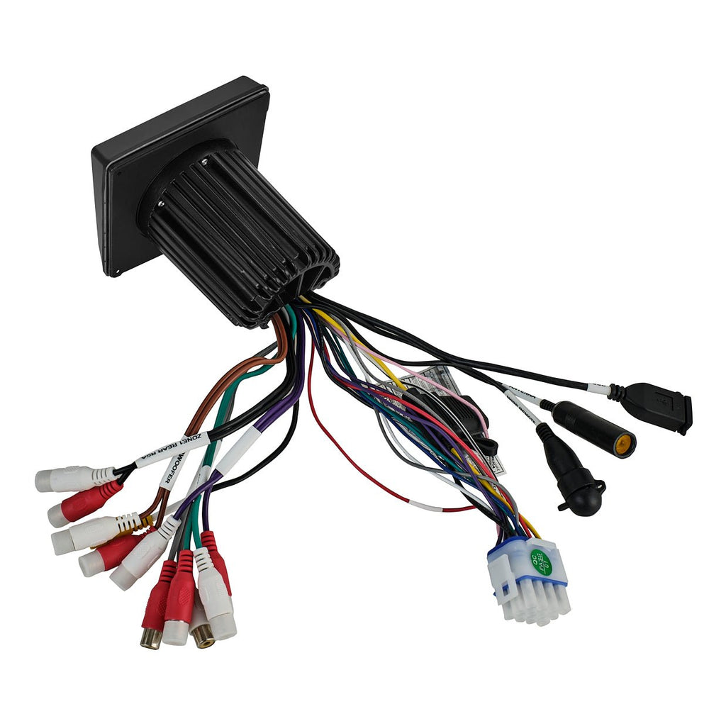 DS18 MRX150 HYDRO Square Marine & Powersports Digital Media Receiver with Bluetooth, 3" color TFT, 2-Zone Audio, 4 x 50W Max