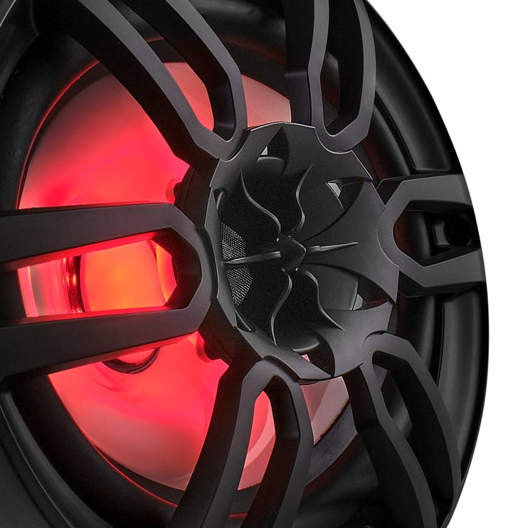 DS18 NXL-69/BK HYDRO 6 x 9" 125W RMS 4-Ohm 2-Way Marine Coaxial Speakers with RGB LED Lighting, Black Composite Grilles, Pair
