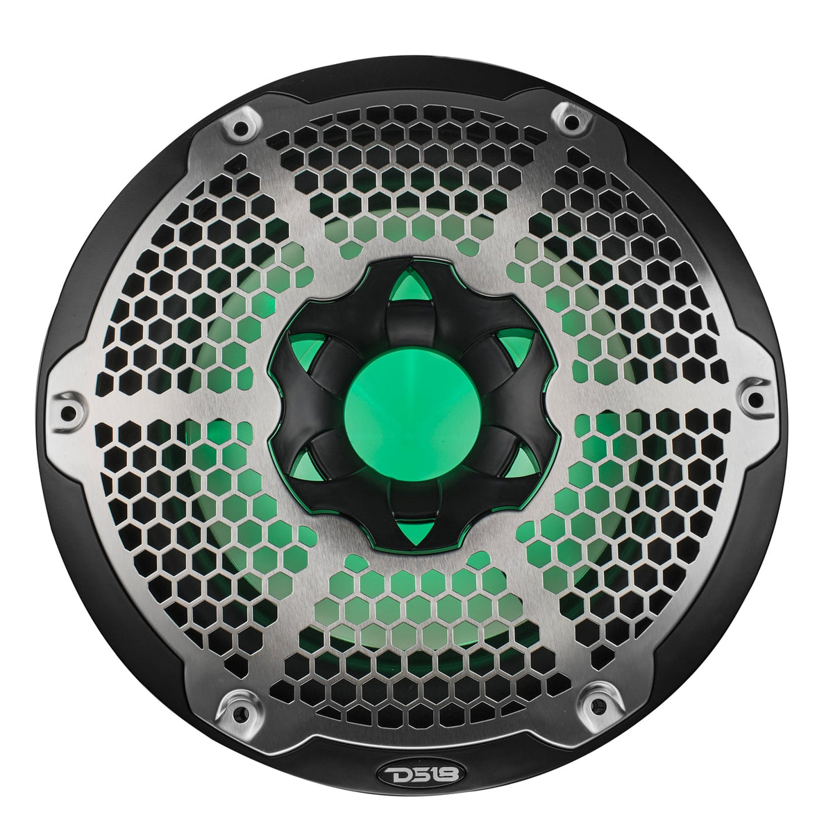 DS18 NXL-10SUB/BK HYDRO 10" 300W RMS 4-Ohm Marine Subwoofer with RGB LED Lighting, Black