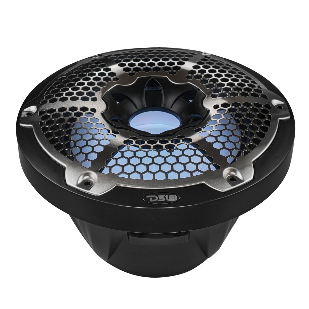 DS18 NXL-10SUB/BK HYDRO 10" 300W RMS 4-Ohm Marine Subwoofer with RGB LED Lighting, Black