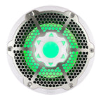DS18 NXL-10SUB/WH HYDRO 10" 300W RMS 4-Ohm Marine Subwoofer with RGB LED Lighting, White