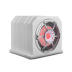 DS18 NXL-10SUBLD/W HYDRO 10" 350W RMS Loaded Marine Subwoofer Enclosure with Passive Radiator and RGB Lighting, White