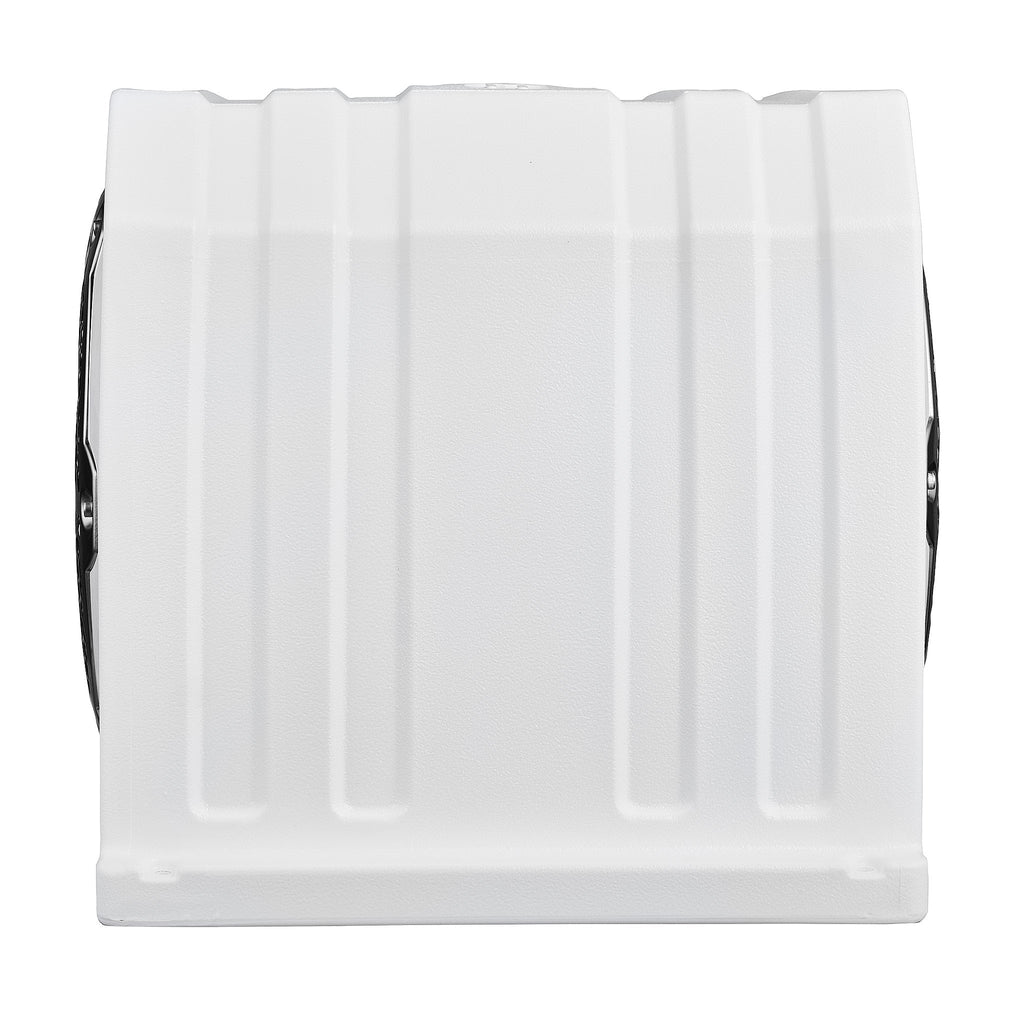 DS18 NXL-10SUBLD/W HYDRO 10" 350W RMS Loaded Marine Subwoofer Enclosure with Passive Radiator and RGB Lighting, White