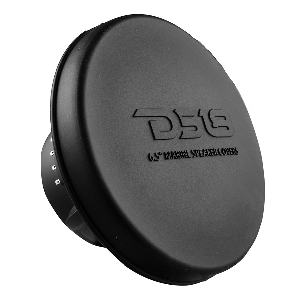 DS18 NXL-6/BK HYDRO 6.5" 100W RMS 4-Ohm 2-Way Marine Coaxial Speakers with RGB LED Lighting, Matte Black Composite Grilles, Pair