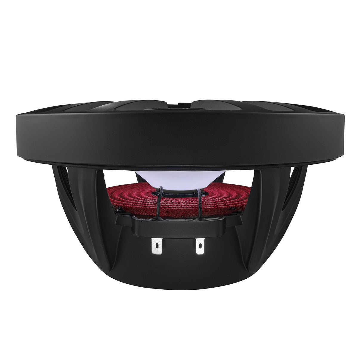 DS18 NXL-8/BK HYDRO 8" 125W RMS 4-Ohm 2-Way Marine Coaxial Speakers with RGB LED Lighting, Matte Black Composite Grilles, Pair