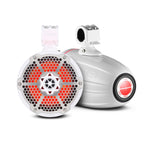 DS18 NXL-X8TPNEO/WH HYDRO 8" 180W RMS Neodymium Marine Tower Speakers with Passive Radiators, RGB LED Lighting, White, Pair
