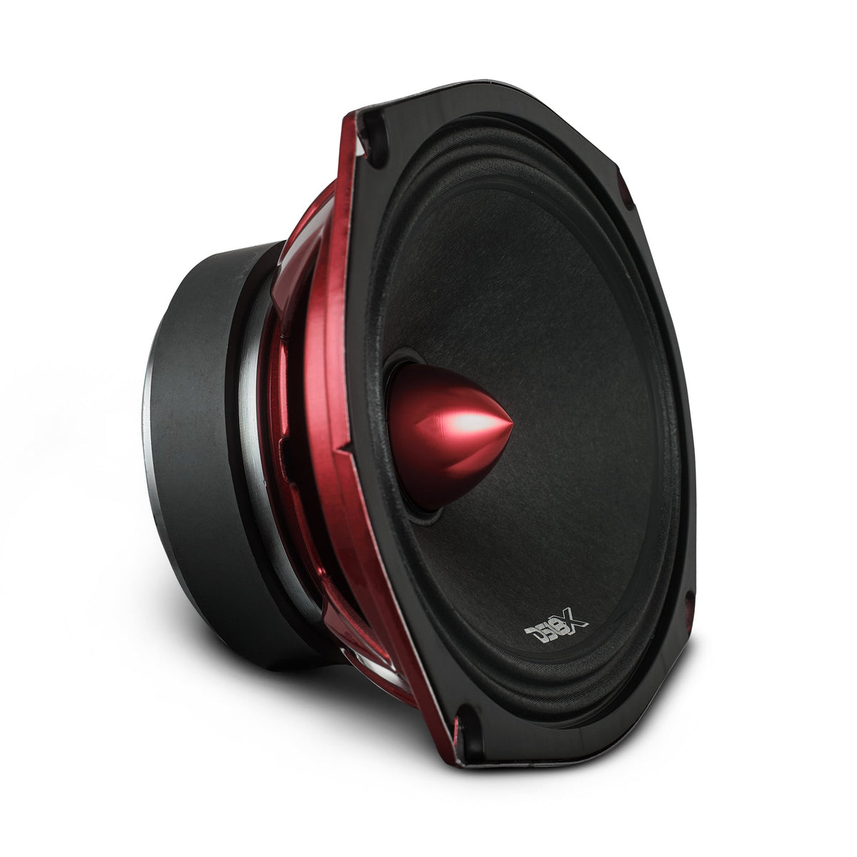 DS18 PRO-X694BM PRO-X 6x9" 200W RMS 4-Ohm Midrange Loudspeaker with Bullet, Red, Single
