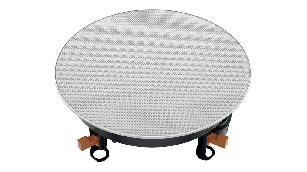 Hertz HEX 6.5 IC-W 6.5" 50W RMS 6-Ohm Marine In-Ceiling Coaxial Speaker with White Magnetic Grille, Each (78040385)