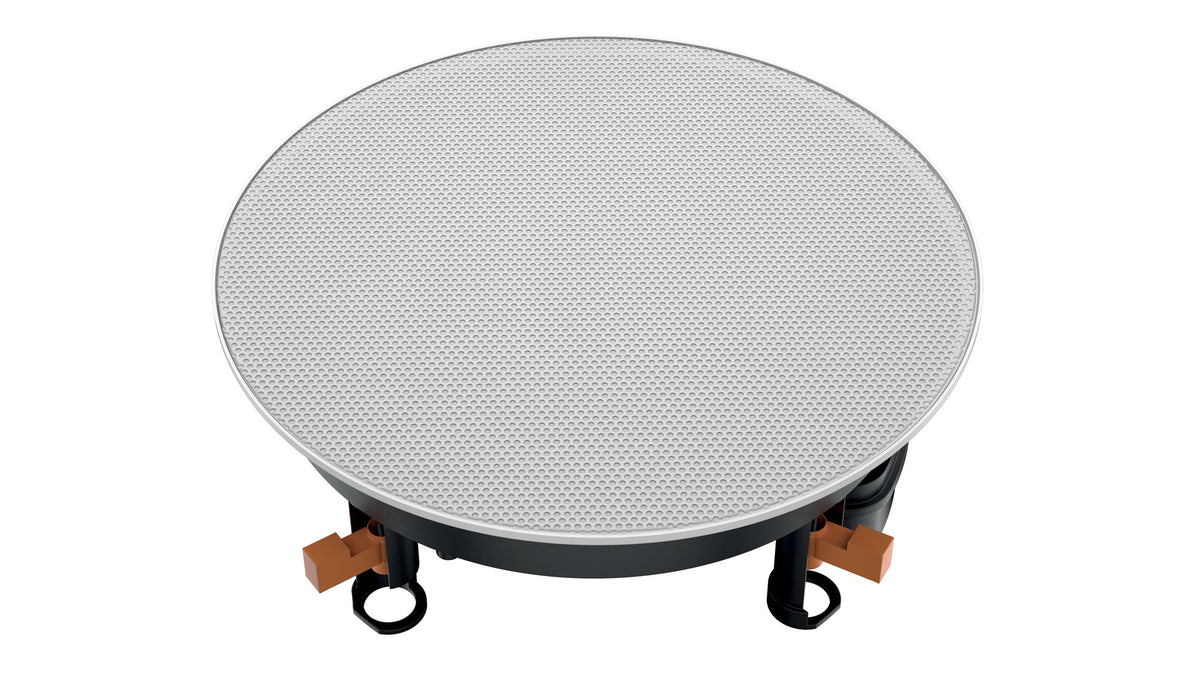 Hertz HEX 6.5 IC-W 6.5" 50W RMS 6-Ohm Marine In-Ceiling Coaxial Speaker with White Magnetic Grille, Each (78040385)
