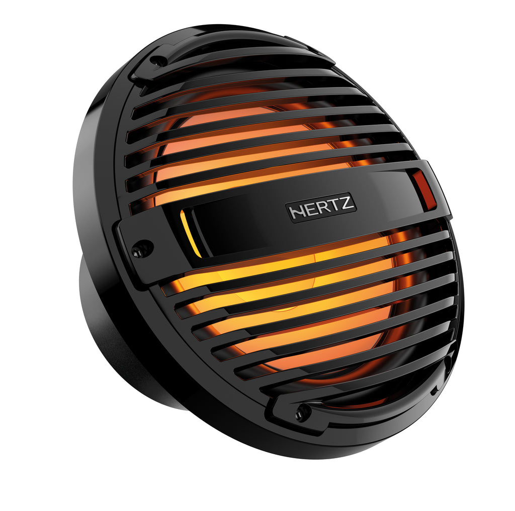 Hertz HMS 10 B2-LD-C 10" 300W RMS 2-Ohm Infinite-Baffle Marine Subwoofer with RGB LED Lighting, Black (78035436)
