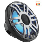 Hertz HMX 6.5 S-LD-G 6.5" 75W RMS 4-Ohm 2-Way Marine Coaxial Speakers with RGB LED Lighting, Sport Gray Grilles, Pair (78040315)